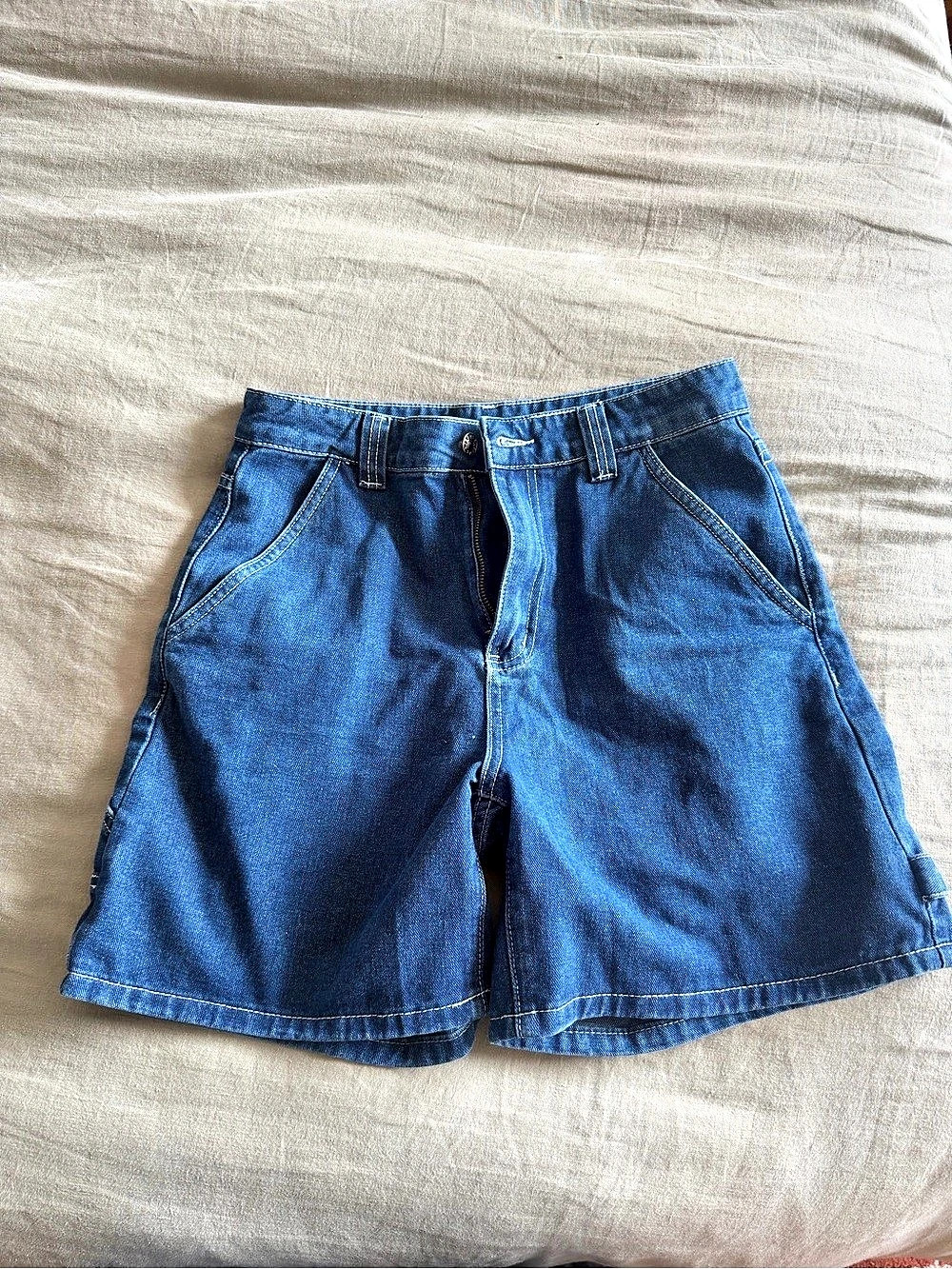 H&M Denim Cargo Shorts Size 6 Like New